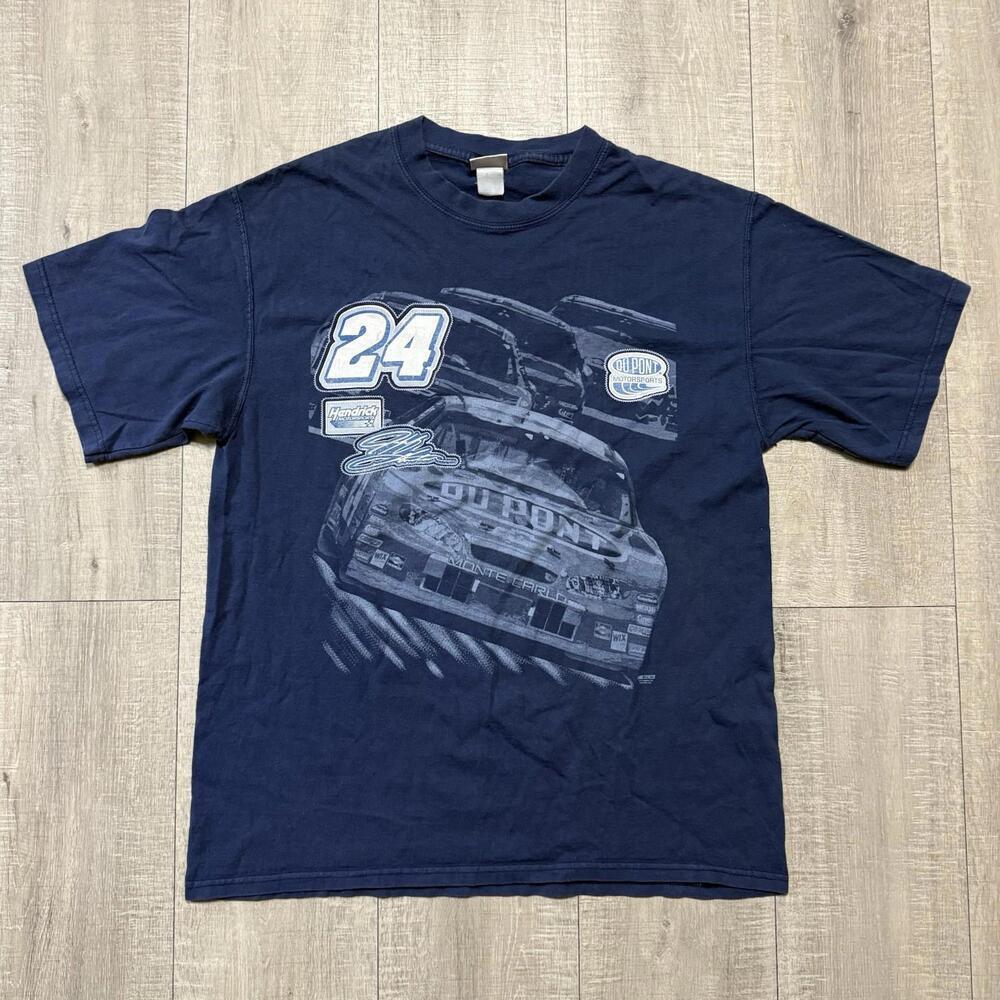 Jeff Gordon Shirt Men Blue Dupont Nascar Chase Authentics Racing 2005
